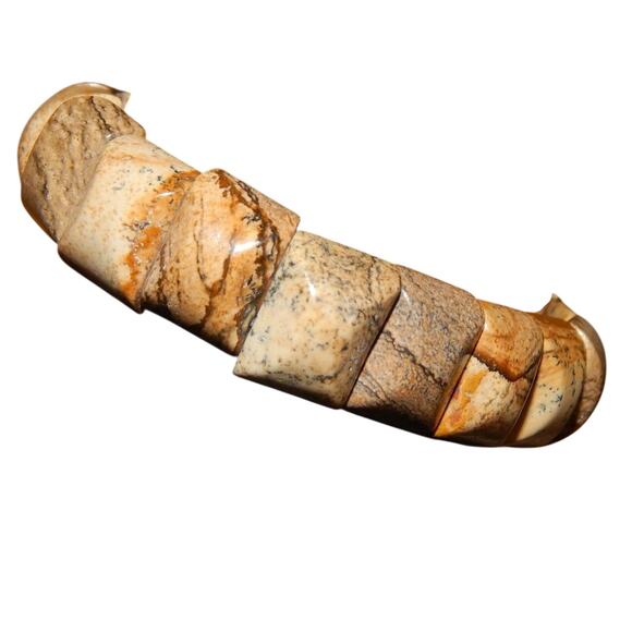 Natural Earth Harmony Picture Jasper Bracelet - Picture 5 of 12